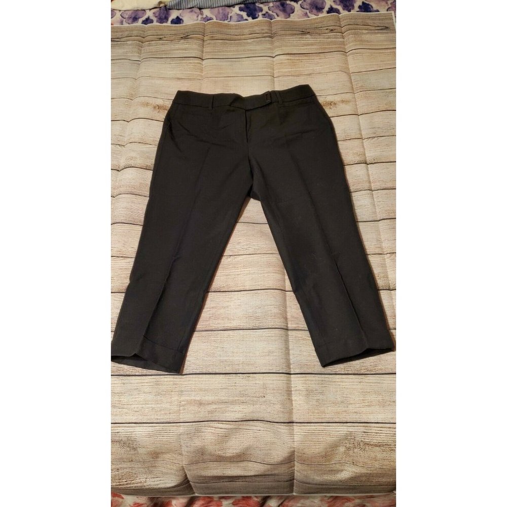 The Slim Crop Pants Black Women's Size 8